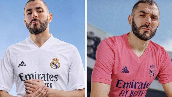 Las camisetas oficiales del Real Madrid 20/21, presentadas por Karim Benzema.