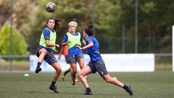 Entrenamiento del equipo femenino de la Real en Zubieta (Foto: Real Sociedad).