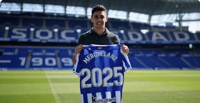 Martín Merquelanz renovó con la Real hasta 2025 (Foto: Real Sociedad).