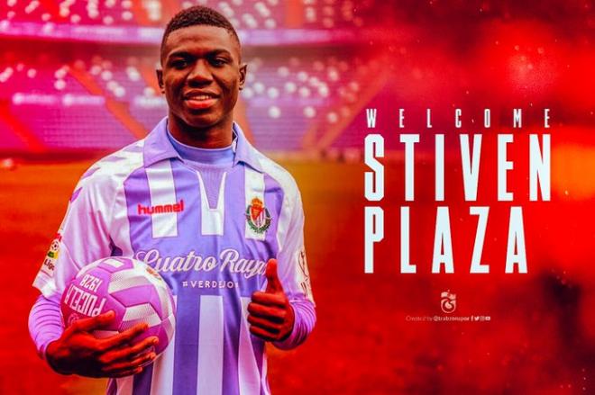 Presentación del Trabzonspor para Stiven Plaza, jugador cedido por el Real Valladolid.