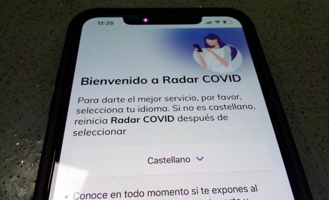 La aplicación Radar COVID.