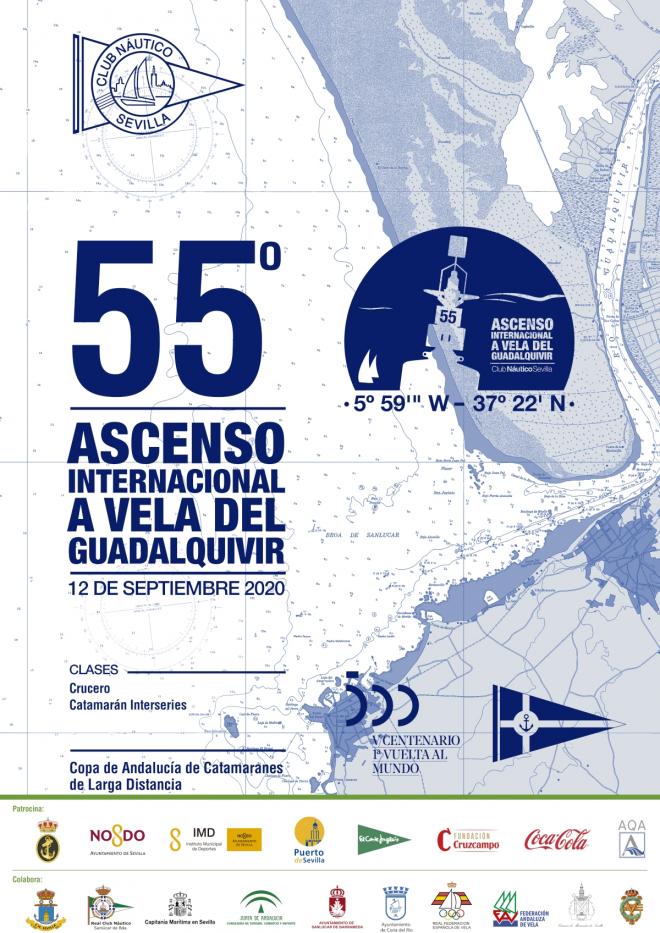 Cartel de la 55ª edición del Ascenso Internacional del Guadalquivir.