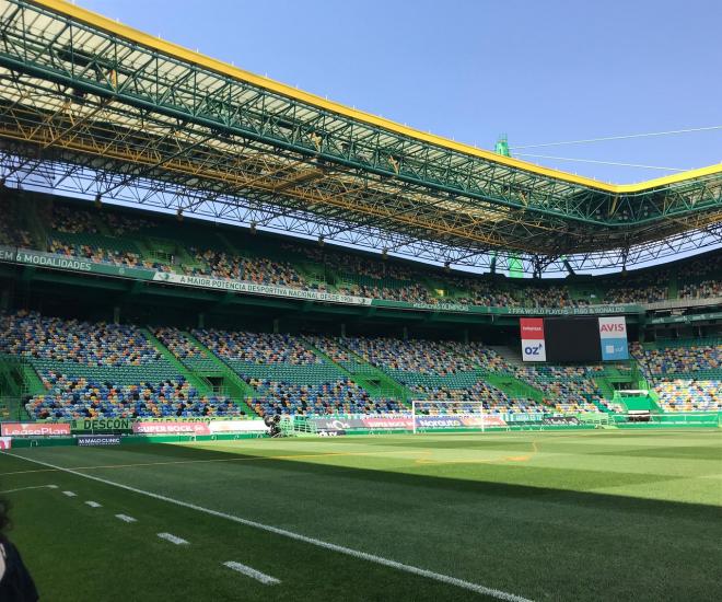 El estadio Joao Alvalade de Lisboa.
