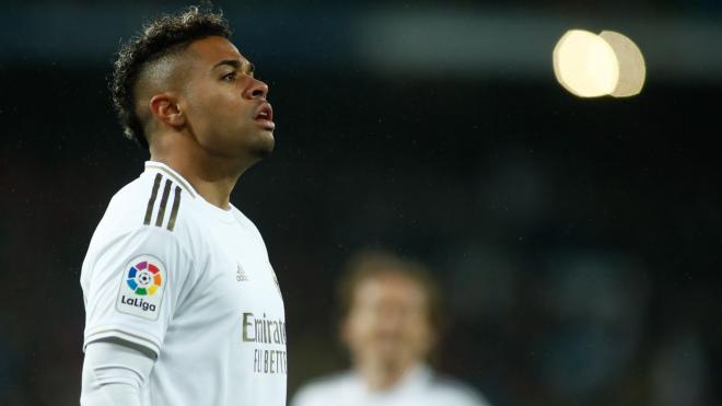 Mariano Díaz, durante un encuentro (Foto: EFE).