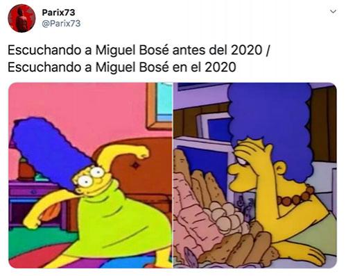 Meme de Miguel Bosé.
