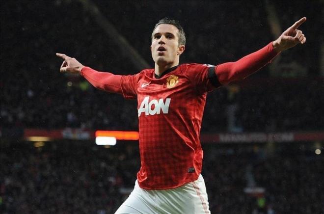 Robin Van Persie, con el Manchester United.