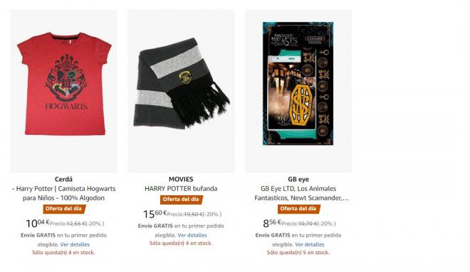 Amazon te ofrece estos productos de Harry Potter con descuento.