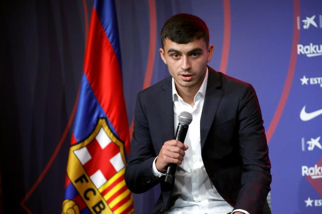 Presentación oficial de Pedri con el Barcelona (FOTO: EFE).