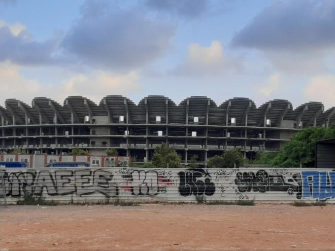 Nuevo estadio del Valencia CF pendiente de la resolución de la ATE (Foto: Jaume Ochoa)