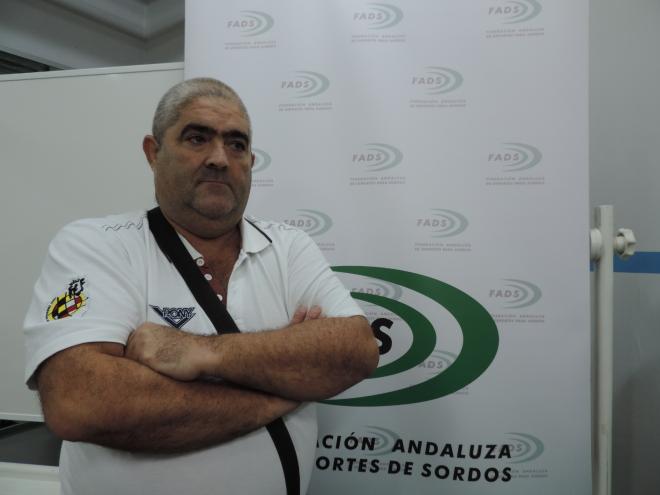 Rafael Moreno, presidente de la Federación Andaluza de deportes para sordos.