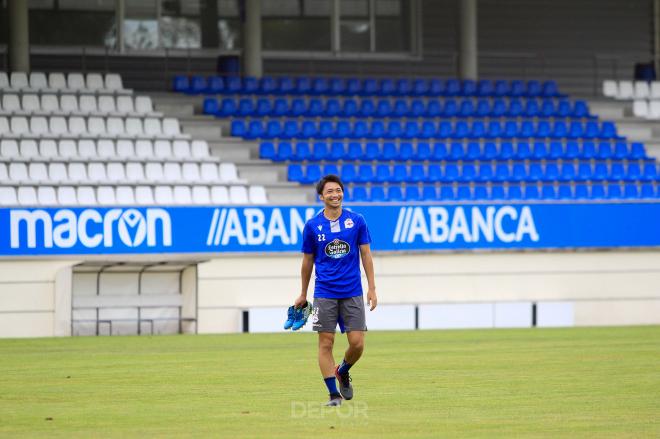 Gaku Shibasaki en la Ciudad Deportiva de Abegondo(Foto:RCD)