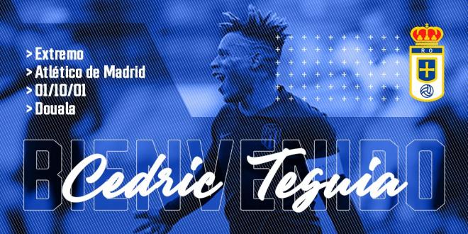Cedric Teguia, nuevo jugador del Real Oviedo (Foto: Twitter).