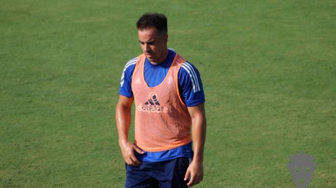 José Manuel Jurado, durante un entrenamiento de pretemporada con el Cádiz CF (Foto: CCF).