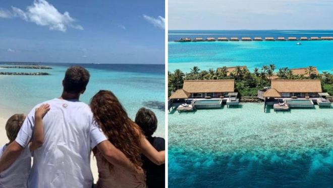 Piqué y Shakira, en las Islas Maldivas.