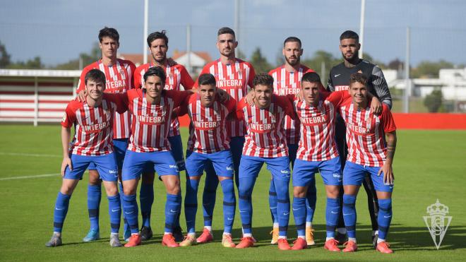 El once del partido amistoso Sporting-Ponferradina en Mareo (Foto: RSG).