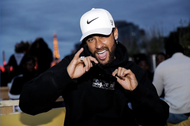 Neymar, en París, con una gorra Nike (Foto: Instagram).