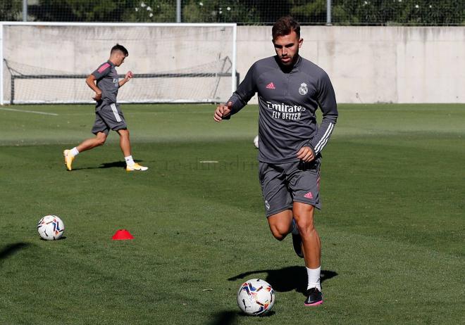 Borja Mayoral, en un entrenamiento (Foto: Real Madrid)
