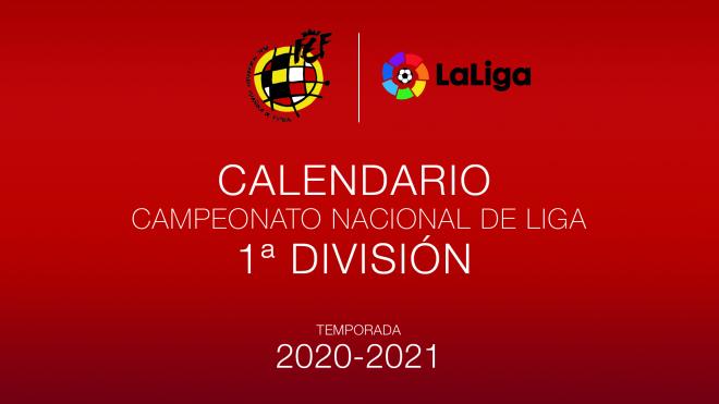 Calendario oficial de LaLiga para la temporada 2020/2021.