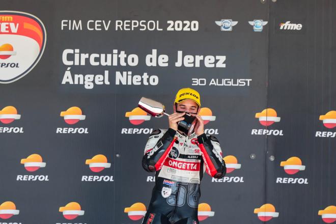José Julián Garcia, ganador carrera 2 Moto3 (Imagen: Circuito de Jerez).