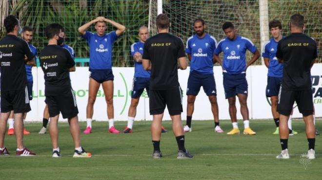 Imagen de un entrenamiento en Marbella (Foto: Cádiz CF).