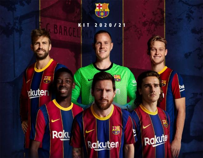 Leo Messi, protagonista de la camiseta del Barcelona.