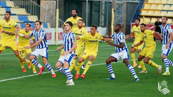 Lance del amistoso entre el Villarreal y la Real Sociedad (Foto: Real Sociedad).