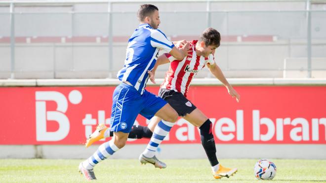 Jon Morcillo marcaba ante el Alavés en Lezama (Foto: Athletic Club).