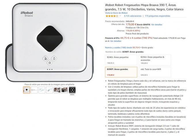 Un descuento de locura en este iRobot en Amazon.