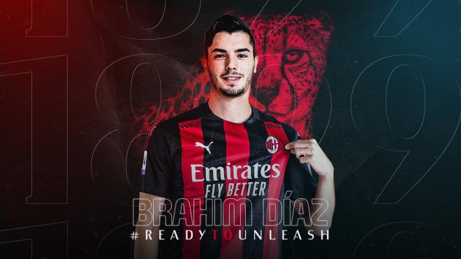 Brahim, en la creatividad que anuncia su llegada al Milan (Foto: AC Milan).