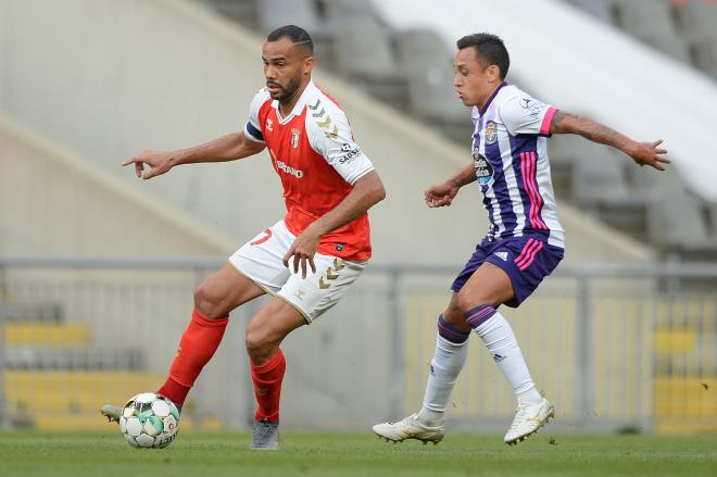 Fabián Orellana, en el último encuentro de la pretemporada pucelana (Foto: SCBraga).