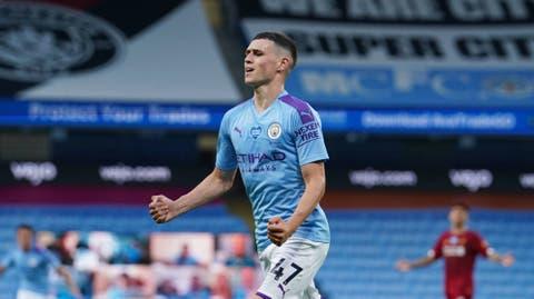 Phil Foden, jugador del Manchester City.