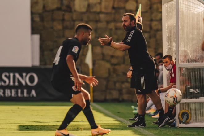 Sergio González, en un encuentro de esta pretemporada (Foto: Real Valladolid).