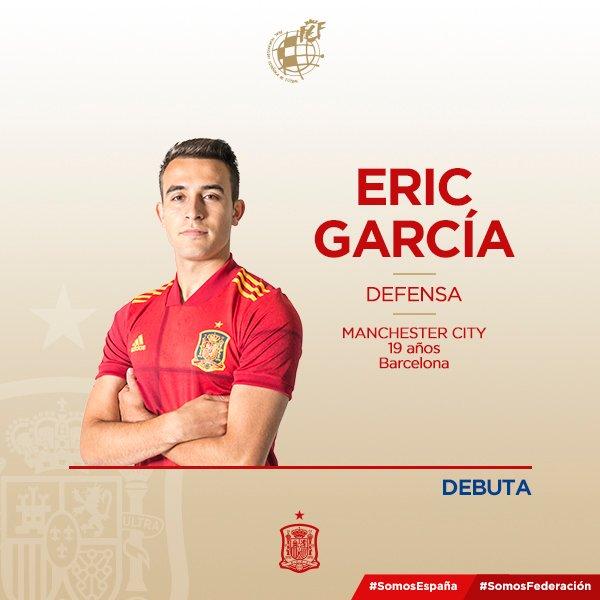 Debut de Eric García con la selección española ¿Estará en la Eurocopa? (Foto: @sefutbol).