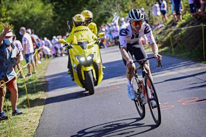 Hirschi, en una etapa del Tour de Francia.