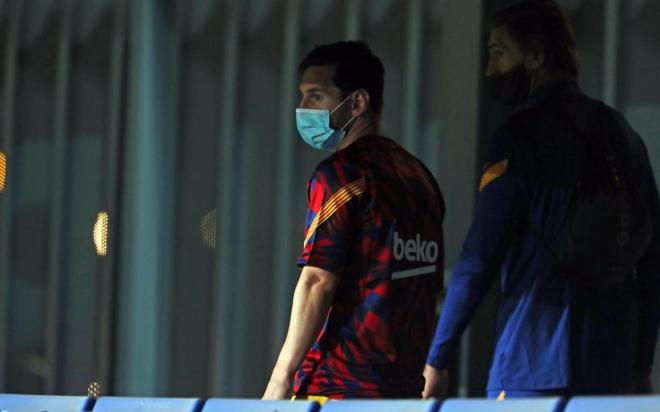 Messi, en un amistoso del Barcelona (Foto: FCB).