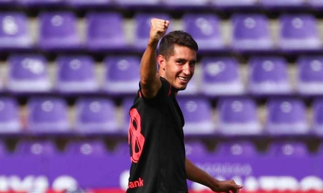 Roberto López, autor del gol del empate de la Real en Valladolid (Foto: Real Sociedad).