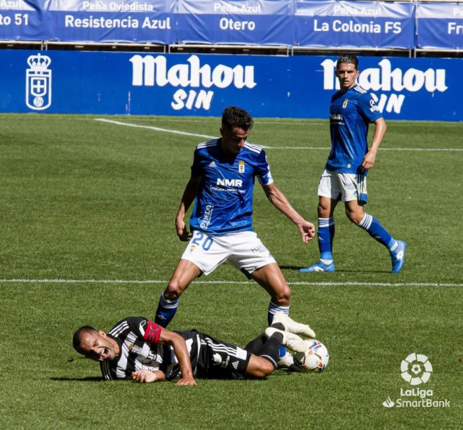 Lance del Real Oviedo-Cartagena de la primera jornada (Foto: LaLiga).