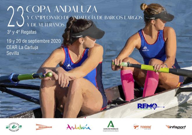 Cartel de la XXIII Copa de Andalucía de remo olímpico.