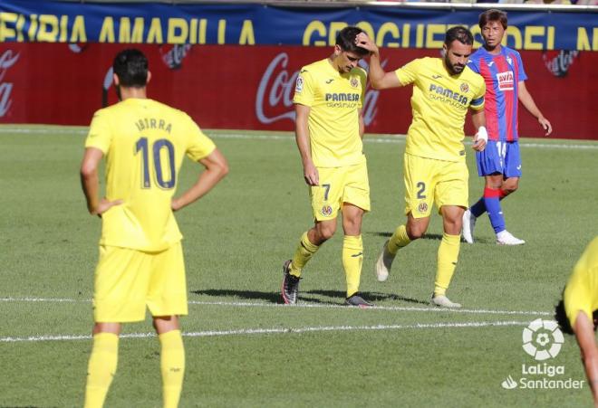 Celebración de Gerard Moreno en el Villarreal-Eibar (Foto: LaLiga Santander).