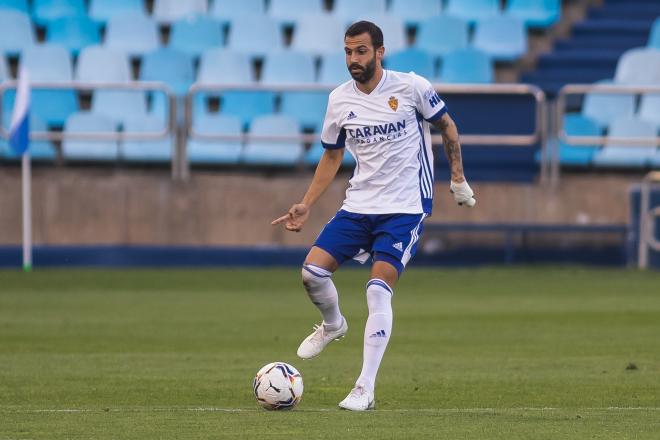 Girona en un partido del Real Zaragoza (Foto: Daniel Marzo).