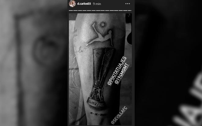El nuevo tatuaje de Diego Carlos.