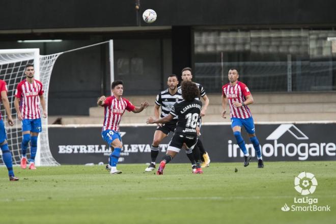 Lance del Cartagena-Sporting (Foto: LaLiga).