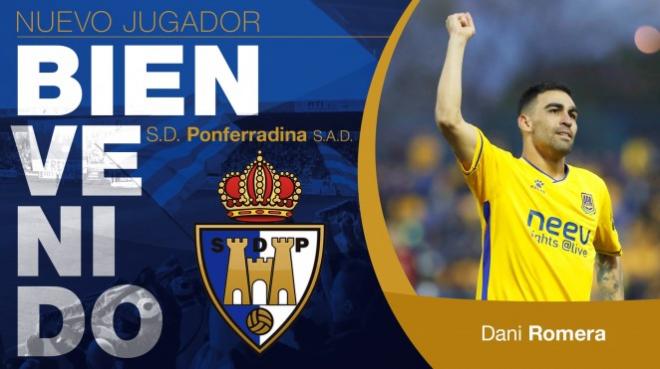 Dani Romera, nuevo jugador de la SD Ponferradina.