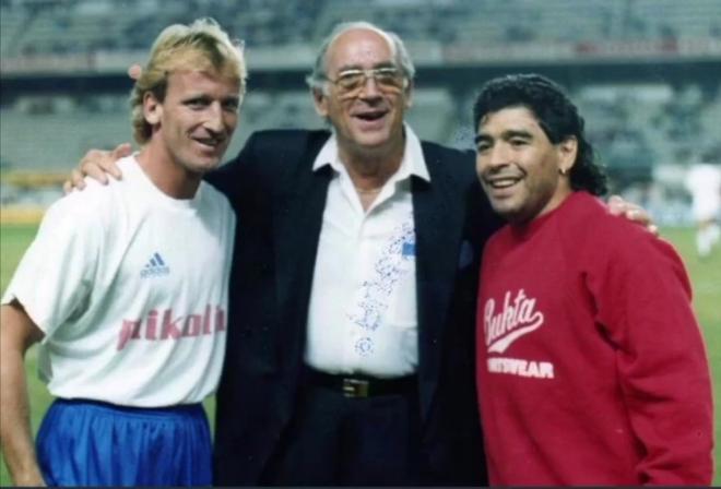 Brehme, Merkel y Maradona