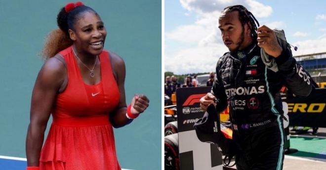 Serena Williams y Lewis Hamilton.