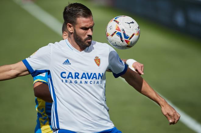 Atienza en el partido ante la UD Las Palmas (Foto: Daniel Marzo).