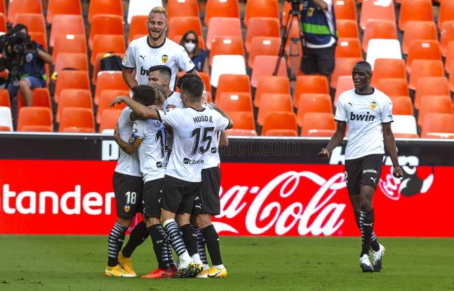 Wass anotó el 1-0 en el Valencia CF - Huesca (Foto: Valencia CF)