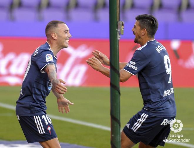 Aspas y Nolito celebrando un gol (Foto: LaLiga).