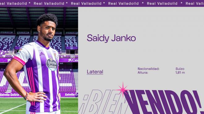 Saidy Janko, nuevo jugador del Pucela (Foto: Real Valladolid).