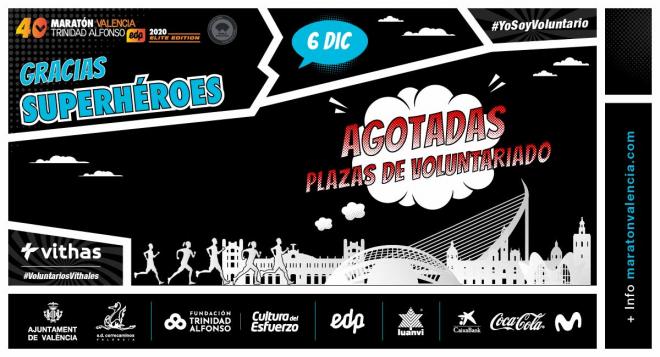 El Maratón Valencia Trinidad Alfonso EDP ya tiene a los 500 voluntarios para la Elite Edition de